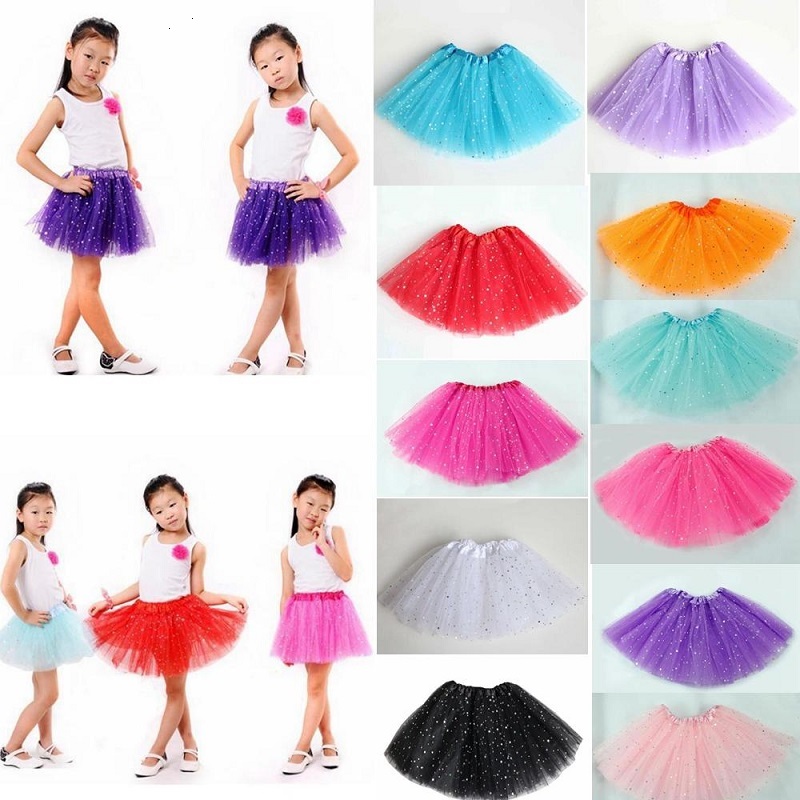 

DHL TUTU dress Newborn infant Skirts Fashion Net yarn Sequin stars baby Girls Princess skirt Halloween costume 11 colors kids lace, Customize