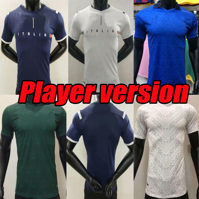 

Player version 2021 Italy home away soccer Jersey BARELLA SENSI INSIGNE 20 21 22 goalkeeper Verratti CHIELLINI BERNARDESCHI third football shirts, Black;yellow