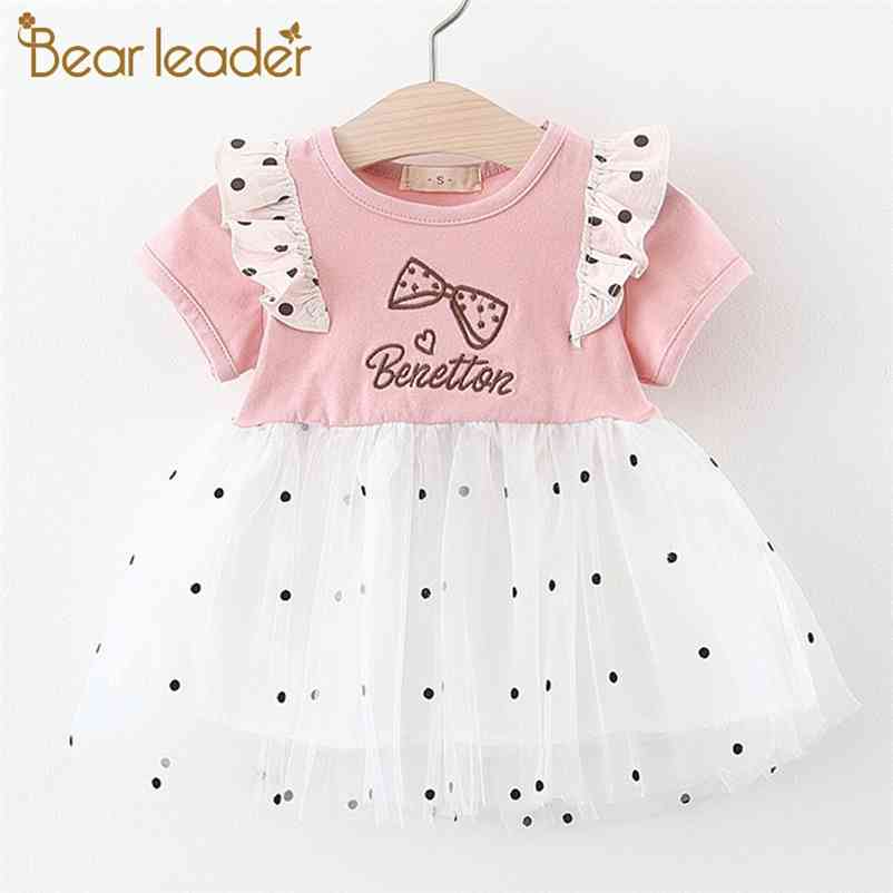 

Baby Dresses Summer Toddler Girls Mesh Dress Polka Dot Princess Costume Lovely Fashion Clothes 210429, Ah202 pink