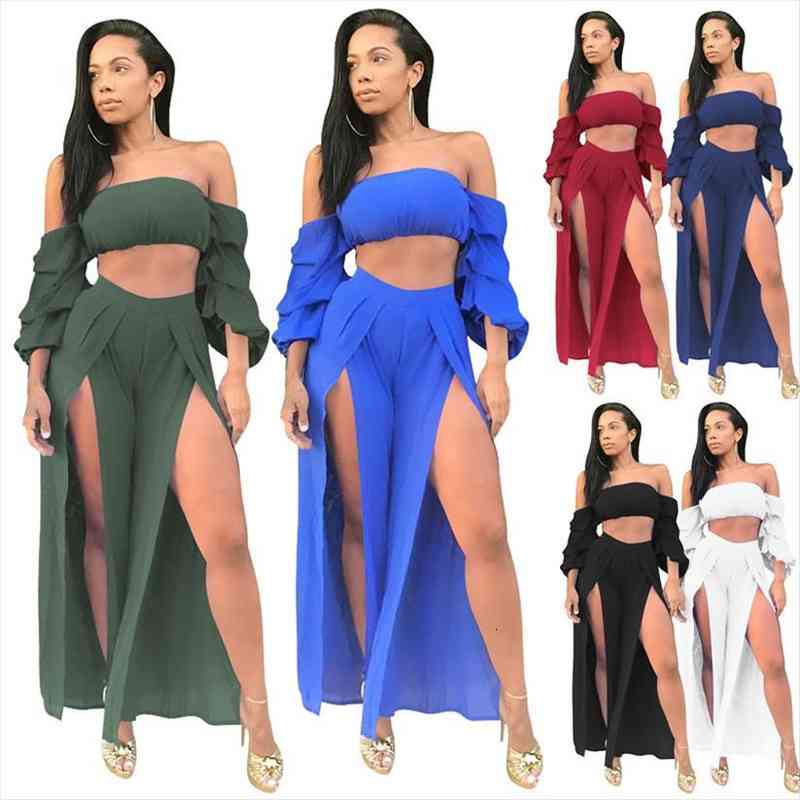 

two piece set short and pants womens clothing fashion women sets solid bodycon casual club female summer suit, Gray