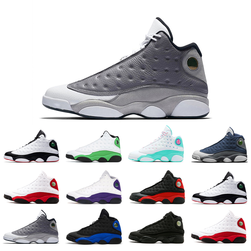

13s man basketball shoes Atmosphere Grey Aurora classic Black Cat bred Chicago court purple Flint He Got Game Hyper Royal LUCKY playground trainer athletic outdoors