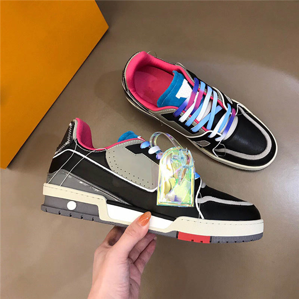 

men's shoes fashion Designer men sneakers Genuine Leather casual shoe High Top Sneaker Bapesta, Xq01