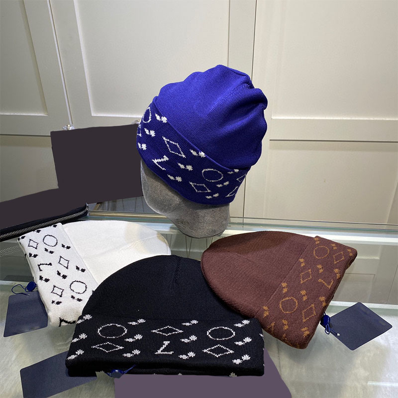 

Womens Caps Flower Hats Designer Hat Hair Band Decorative Knitted Cap Winter Wool Cashmere Double Brand Luxury Tiuso, Blue;gray