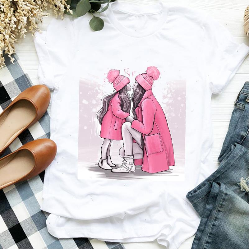 

Womens Tops Women Shirt Love Printing Clothing Trend Mama Clothes Mom Mother Ladies Graphic Printed Tee Top Tshirt Female T, White