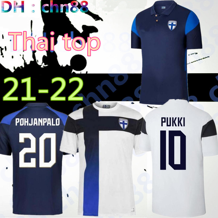 

2021 Finland National Team Mens Soccer Jerseys PUKKI SKRABB RAITALA POHJANPALO KAMARA SALLSTROM JENSEN LOD Home Away Football Shirt Uniforms 20 21, Black;yellow