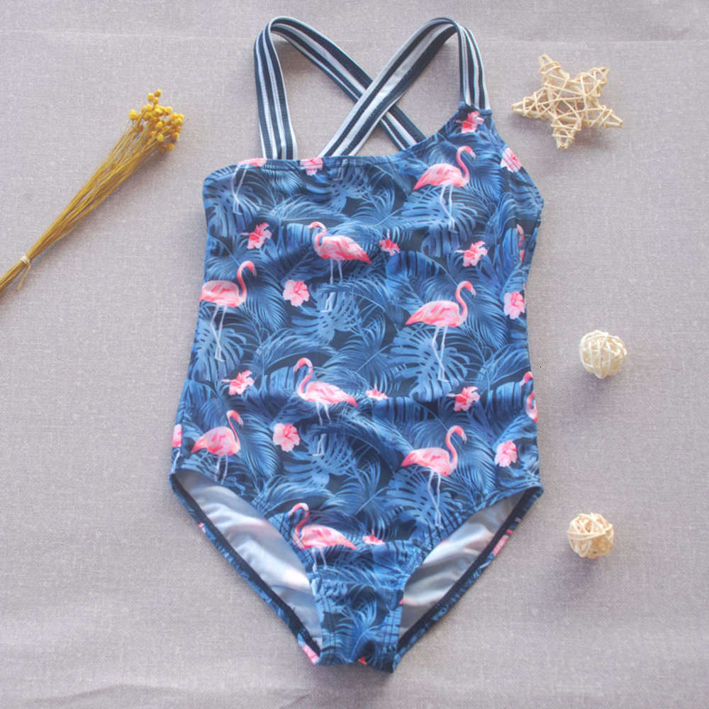 

Children's suit Children's one-piece Flamingo children's swimsuit, Black