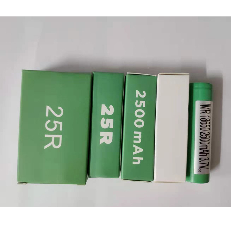 

High Quality INR18650 25R 18650 Battery 2500mAh 20A 3.7V Green Box Drain Rechargeable Lithium Batteries For Samsung In Stock