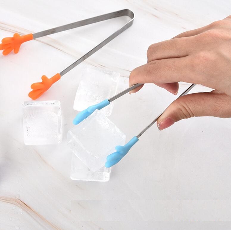 

Bar Products Silicone ice tongs stainless steel mini food creative coffee sugar cube