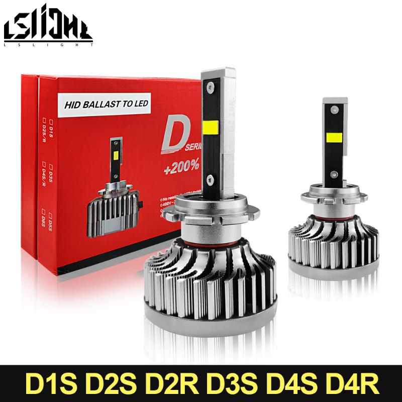 

Car Headlights LSlight D1S LED Lamp D2S D3S D4S D2R D4R Headlight Bulb D1 D2 D3 D4 CANBUS All-in-one Auto Headlamp Conversion Kit 12V 24V