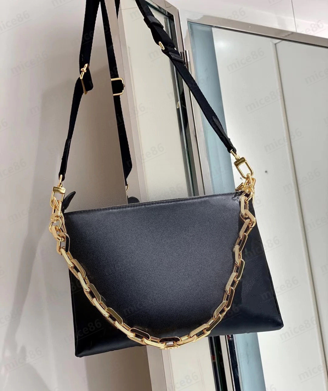 

Top quality Genuine leather Bag COUSSIN Women's men tote crossbody Luxury Designer fashion shopping wallet card pockets handbag Shoulder Bags original single free, Box