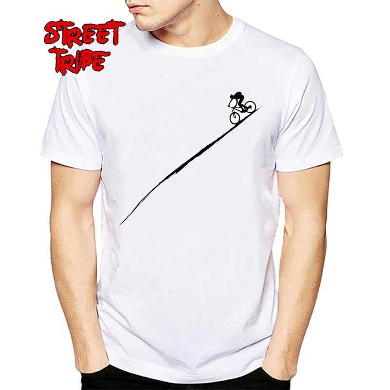 

Mountain Bike Funny MTB Dirt T Shirt Plus Size Custom Crew Neck Men's T-shirt 100% Cotton Family Bicycle Gift For Cyclist 210629, White