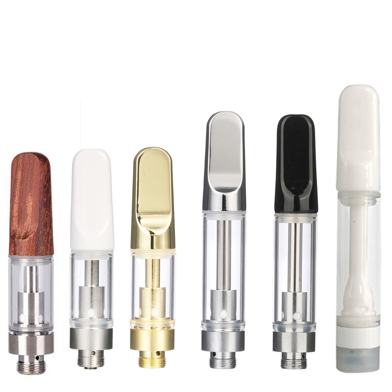 

Full Ceramic Vape Cartridges 510 Thread Vapor atomizer Thick Oil Tank 0.5ml 0.8ml 1ml Disposable e-cigarettes th205