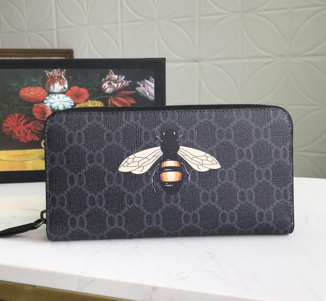 

2021 Fashion Designers Wallets Luxurys Mens Women Leather Bags High Quality Classic Bee Tiger Snake Letters Purses Original Box Digram Card Holder 451273B