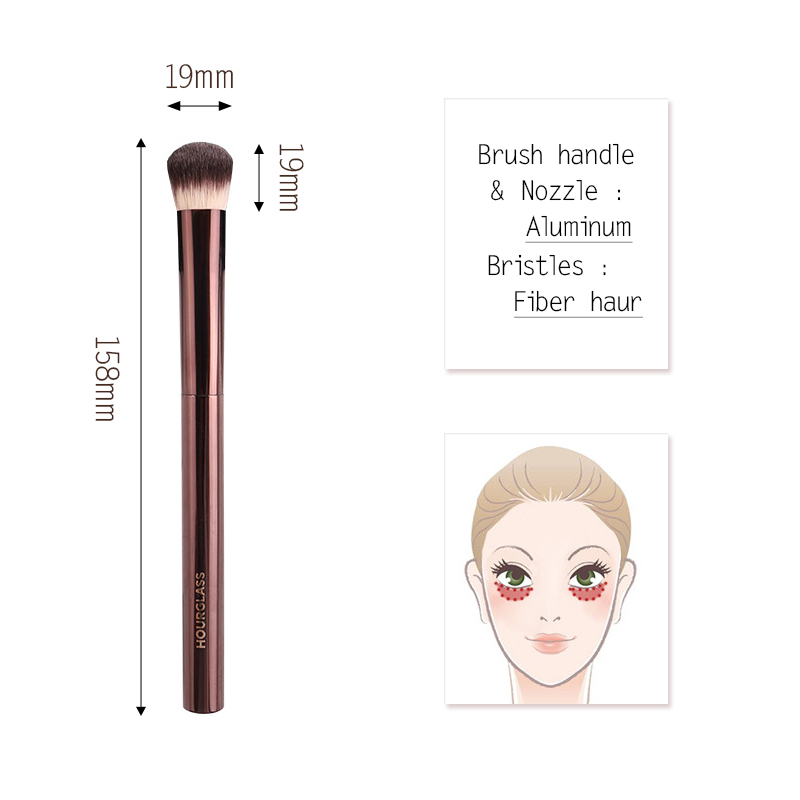

New VANISH SEAMLESS FINISH Concealer Makeup Brush Metal Handle Soft Bristles Angled Large Conceal Cosmetics Brush Beauty Tool
