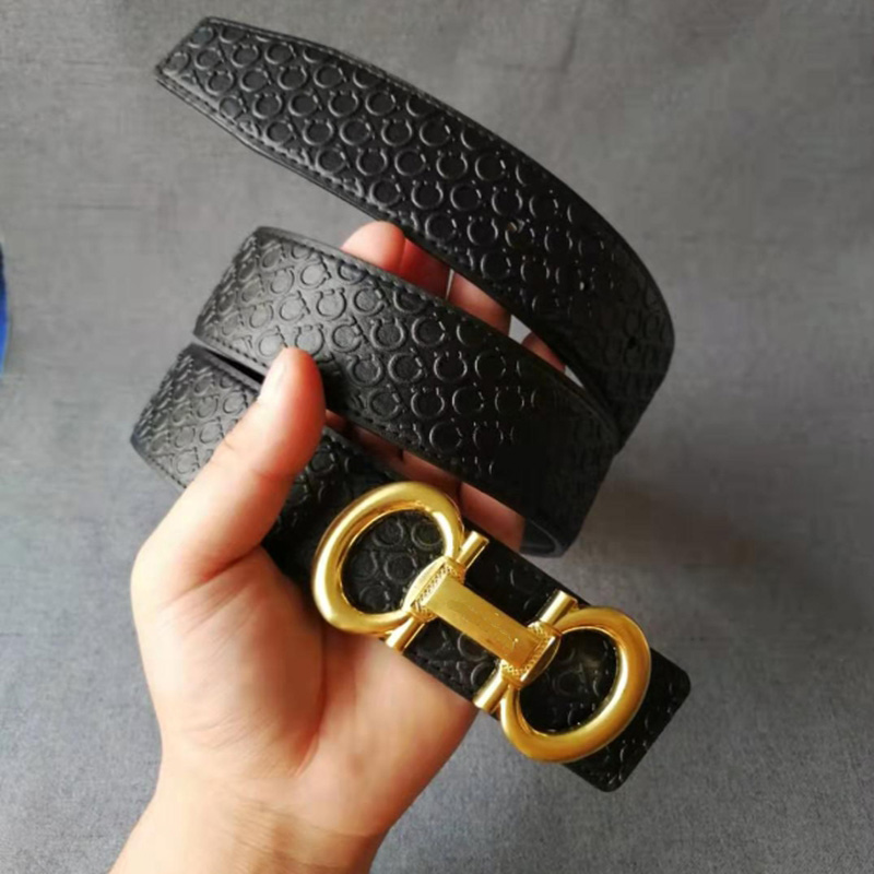 

Fashion belt classic luxury high quality leather 5 color 3.8cm wide men's and women's Belts big buckle designer accessories gifts wholesale, Blue