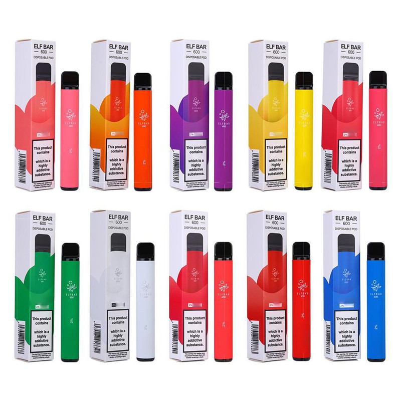 

Elf Bar Disposable E Cigarette 600 Puff 2ml 2% Vape Pen 16x104mm Size Battery 550mAh