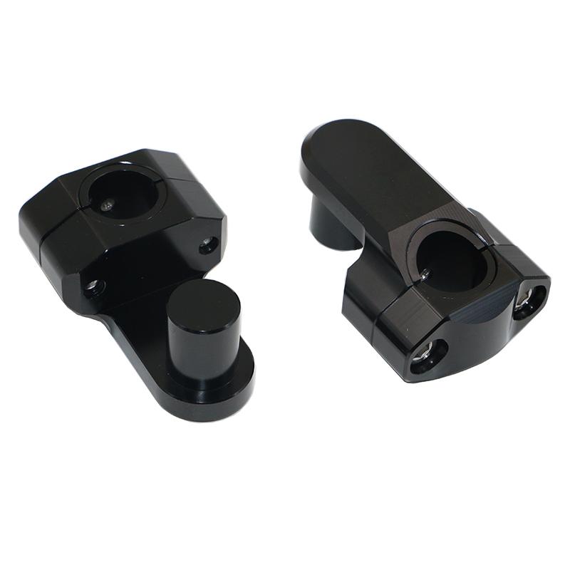 

Handlebars Universal CNC Aluminum Silver / Black Motorcycle Handle Bar Clamp Handlebar Risers Fit For 22mm/28mm KHR-M45022