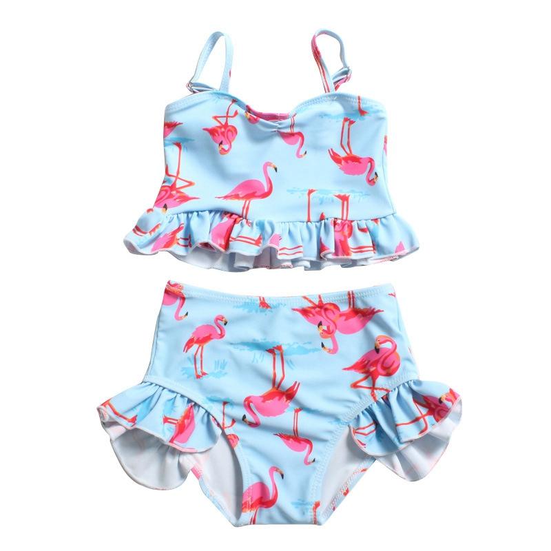 

Kids Girls Swimwear Swimming Bathing Suit Girl Children Wet Suits Baby Bikini Beachwear One-Piece