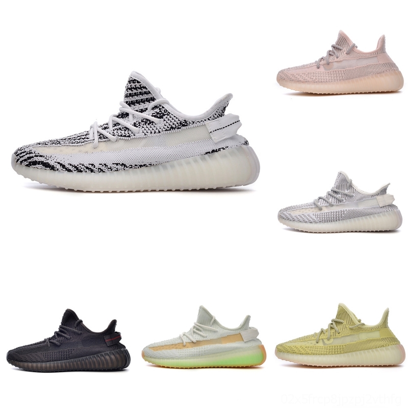 

0l7pa mens kanyewest sneakers womens triple white zebra earth desertcinder reflectivestatic yechiel tail, Black