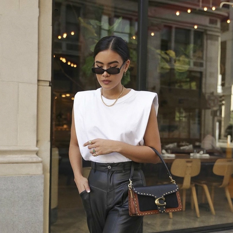 

Tank Tops Spring Summer White Loose Sleeveless Top Women O Neck Camis Casual Basic Sport Vest Female Streetwear 210603, Black