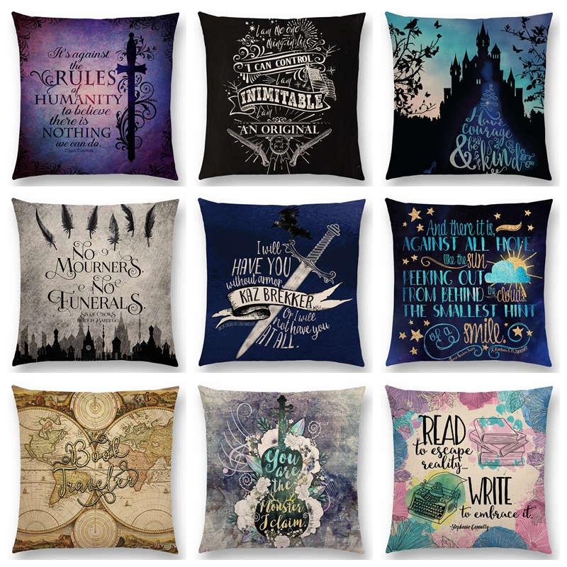 

Magic Sword Fairy Tale Castle Gorgeous Pattern Stars Cushion Cover Est Sofa Pillow Case Cushion/Decorative