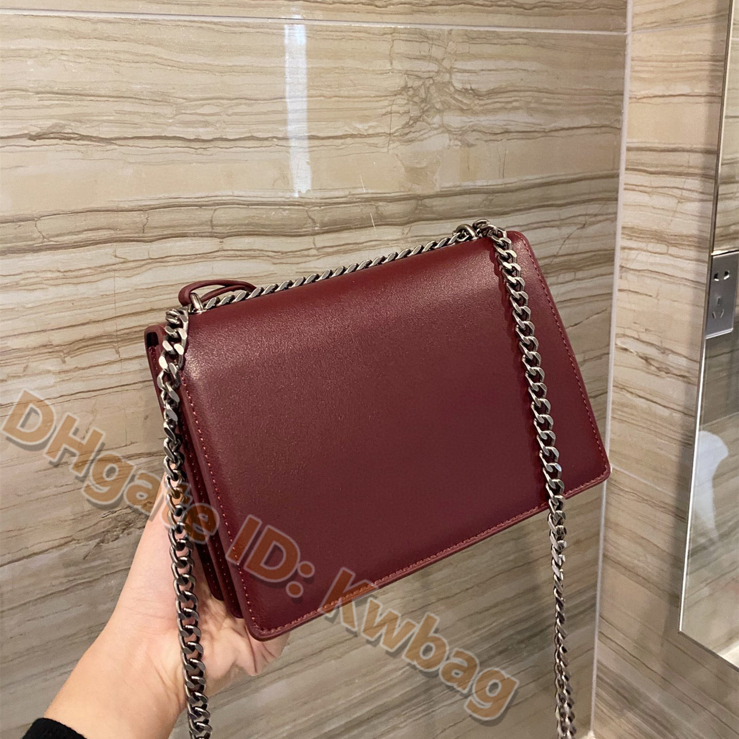 

2021 fashionable women Cross body Bag Fashion one Shoulder Handbags Ladies Chain messenger handbag Top Quality Leather multi pochette Flap purse card holder wallet, No bags