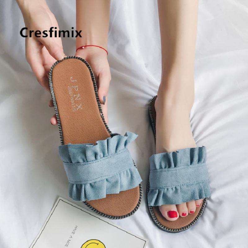 

Women Classic Light Weight Spring Slip On Sandals Female Casual Comfortable Summer Slippers Pantoufles Femmes E5416, Black