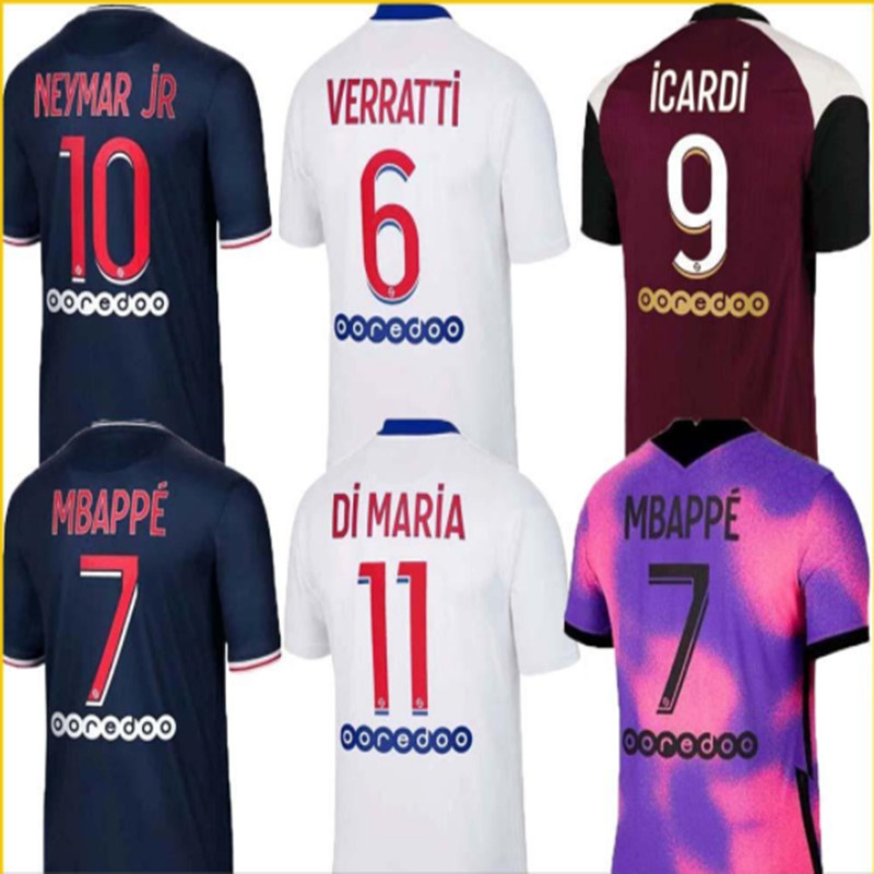 

Sarabia Top Quality New 2021- 21 Psges Gana Mbappe Verratti Marquinhos Kimpembe Paredes Men Neymar Jr Adults Shirt, White;black