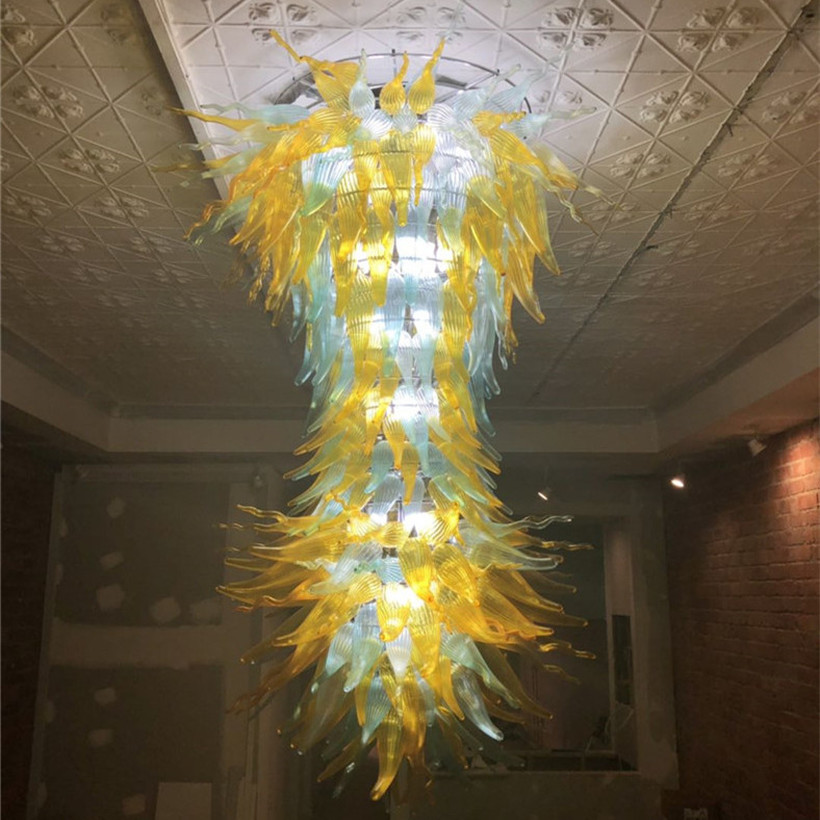 Italy Designer Hand Blown Chandelier Glass Pendant Lamps Dining Room Bedroom Bar Cafe Restaurant-image-695083887