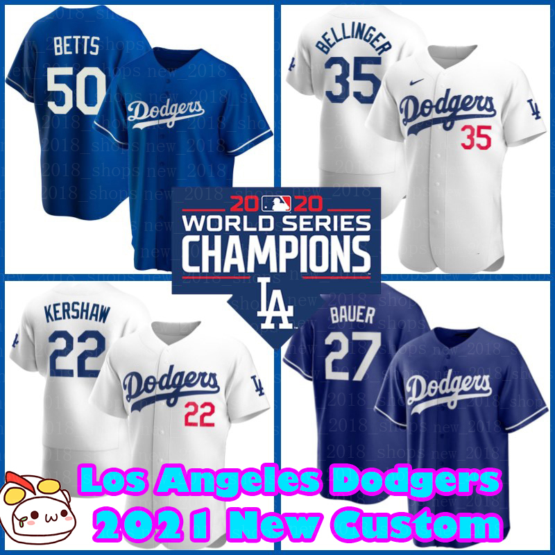 

Dodgers Baseball Jersey Corey Seager Mookie Betts Clayton Kershaw Julio Urias Cody Bellinger Enrique Hernandez Justin Turner Custom Men Kid, Blue;black