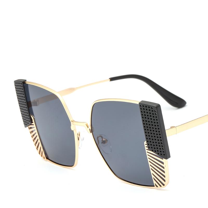 

Fashion Sunglasses Frames Free Large Frame Metal Men And Women, Black