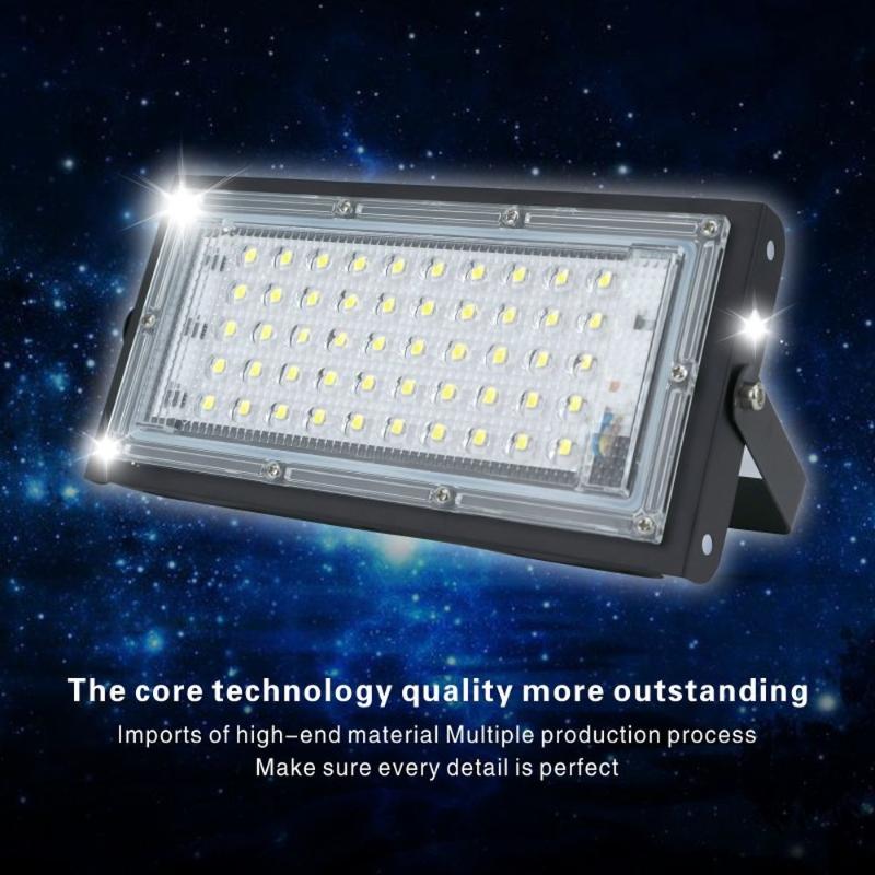 

50w Flood Light AC 220V RGB Remote Control Floodlights Ip65 Waterproof LED Outdoor Lighting Street Lamp Landscape