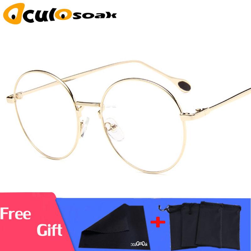 

Fashion Sunglasses Frames Women Optical Glasses Frame Men Square Gold Metal High Quality Small Round Transparent Eyeglasses Unisex
