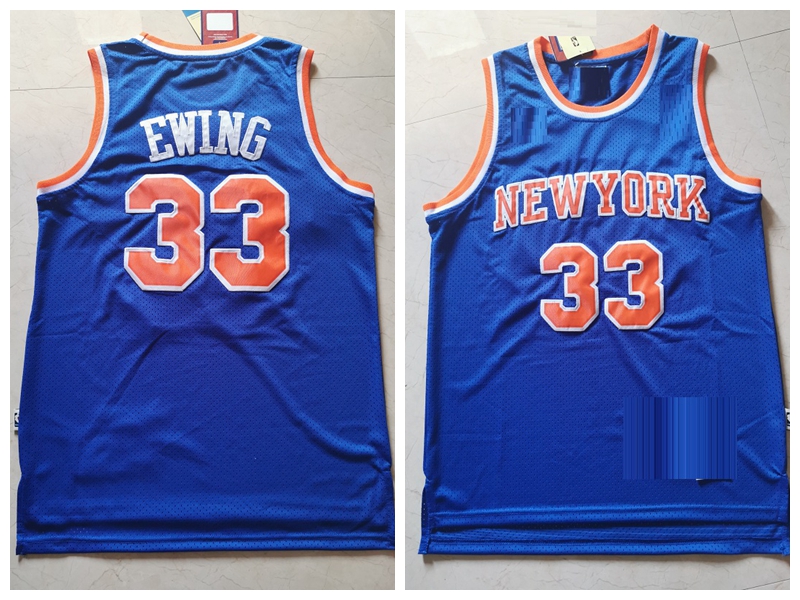 

Retro Men Patrick 33 Ewing Walt 10 Frazier retro basketball Jersey have patch, Black;red