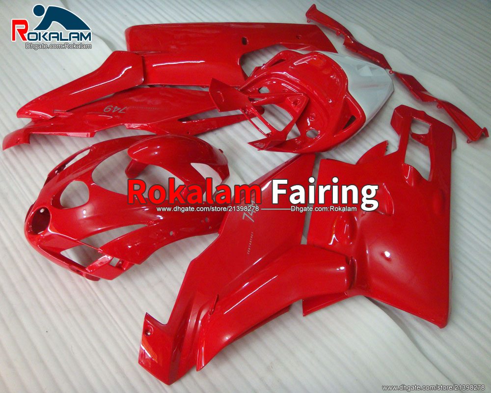 

For Ducati 749 999 03 04 All Red Fairings 999s 749s 2003 2004 Bodywork Set (Injection Molding), Customize