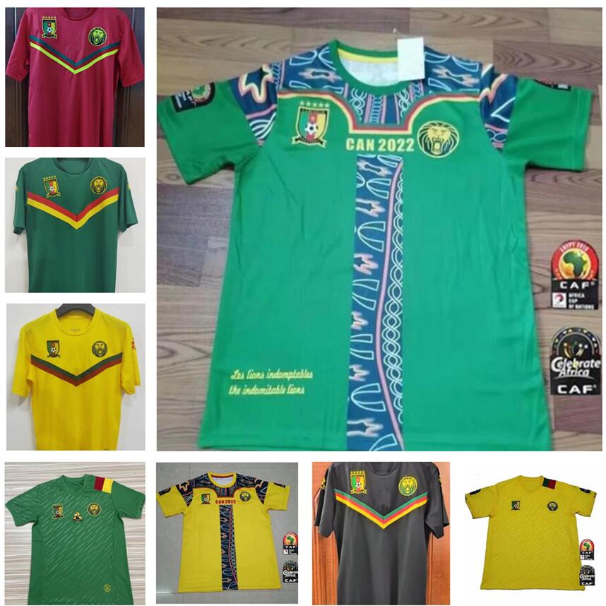 

22/23 Cameroon National team cameroun Soccer jersey Retro Mboba 2002 Vest 2021 2022 Home Green Aboubakar Choupo-Moting Toko Ekambi Bassogog football jerseys