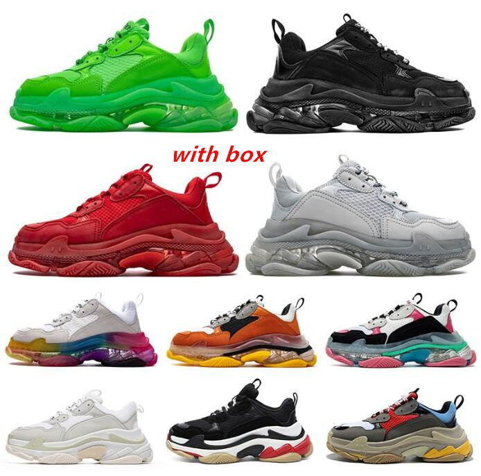 

Triple s casual shoe baskets hommes chaussures zapatos scarpe fashion sneakers womens mens trainers tennis 36-45 Dad Shoes platform
