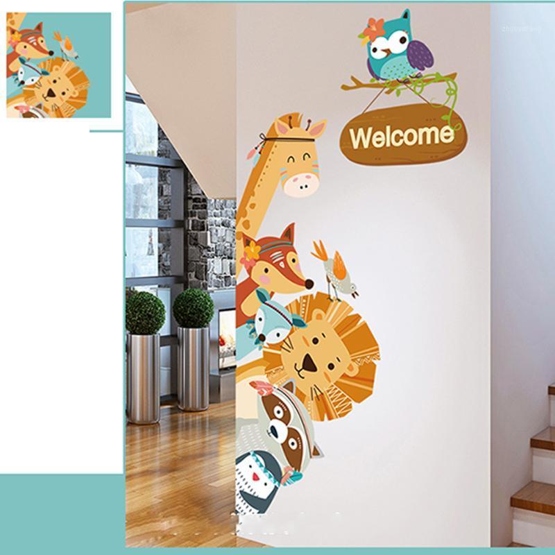

Other Decorative Stickers Decals DIY Wall Sticker For Kids Door Decoration Waterproof Cartoon Animals Home Baby Bedroom Removable Children W