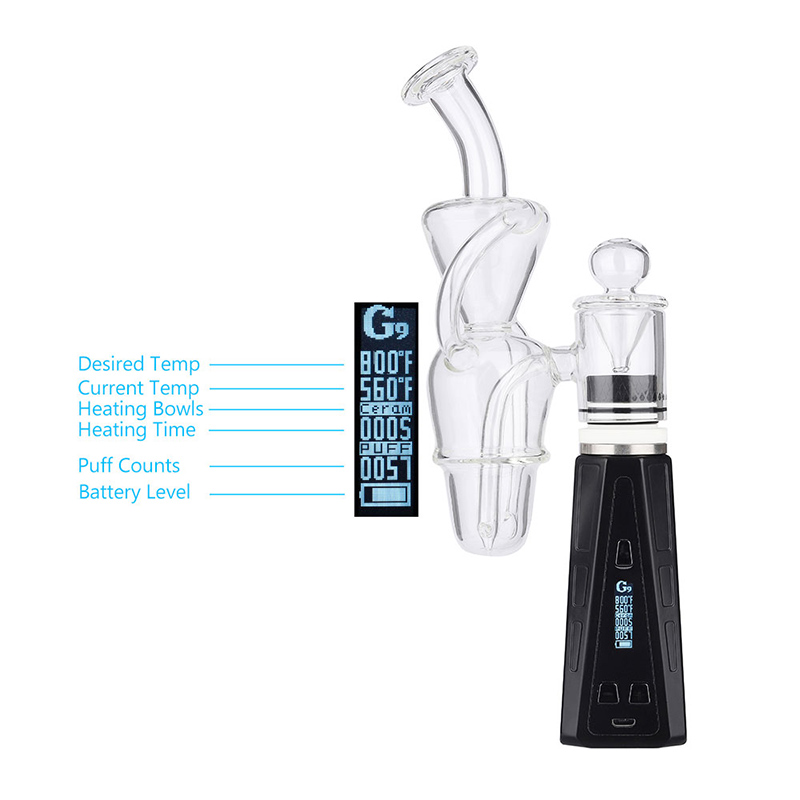 

Original G9 Epro Dab Rig kit Greenlightvapes 3000mAh Battery Concentrate Vaporizer Wax Device Vape With Tempearture Control