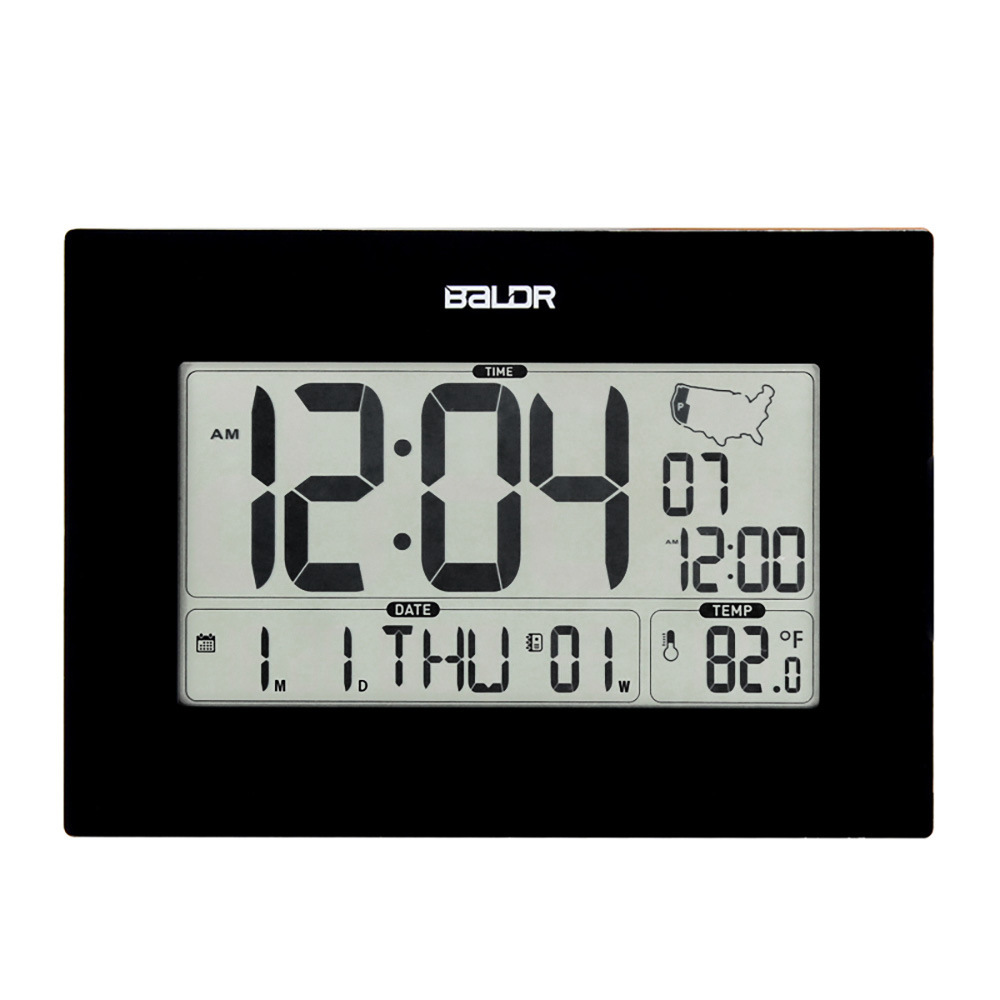 

baldr digital display wall perpetual calendar american radio electronic alarm dkclock time