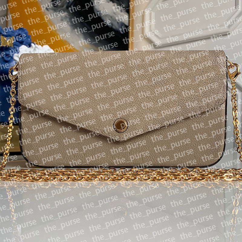 

Genuine Leather Clutch Bags Solid Color Nude Clutches With Removerble Gold Chain 3 Ways Shoulder Bag W Zippy Pocket