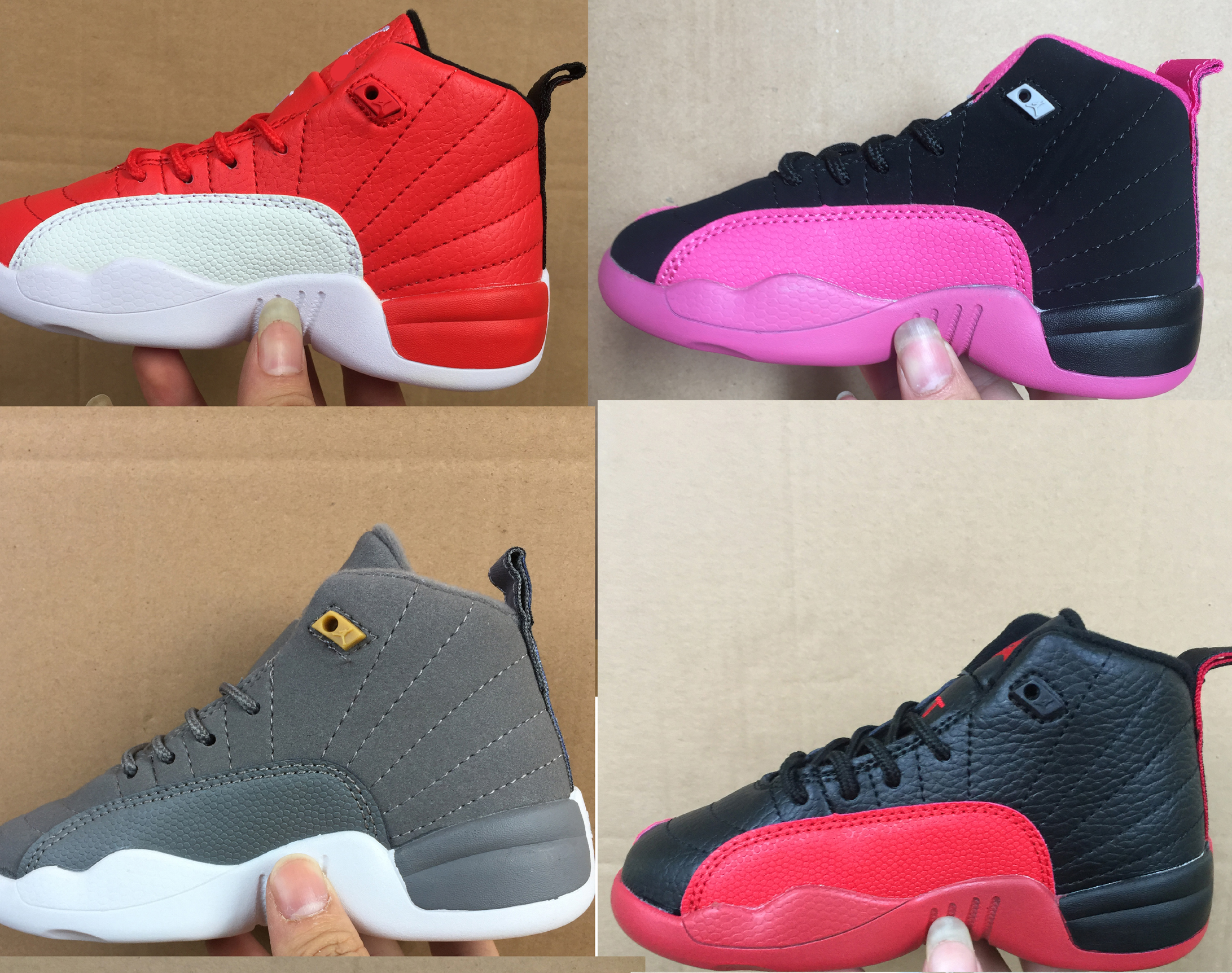 

2021 high quality j12 12s Breathable Children basketball shoes boy girl youth kid sport Sneaker size 28-35