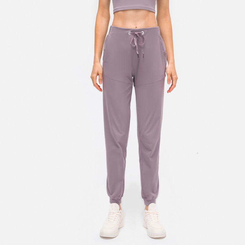 

yoga loose 2021 pants with hairless leggings, stretch sports and running straight tube casual Capris for women, Black