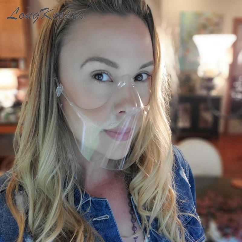 

LongKeeper Anti Fog Face Mask Fashion Oversized Shield Protector Sunglasses Men Women Eyewear Goggles Cover, White;black