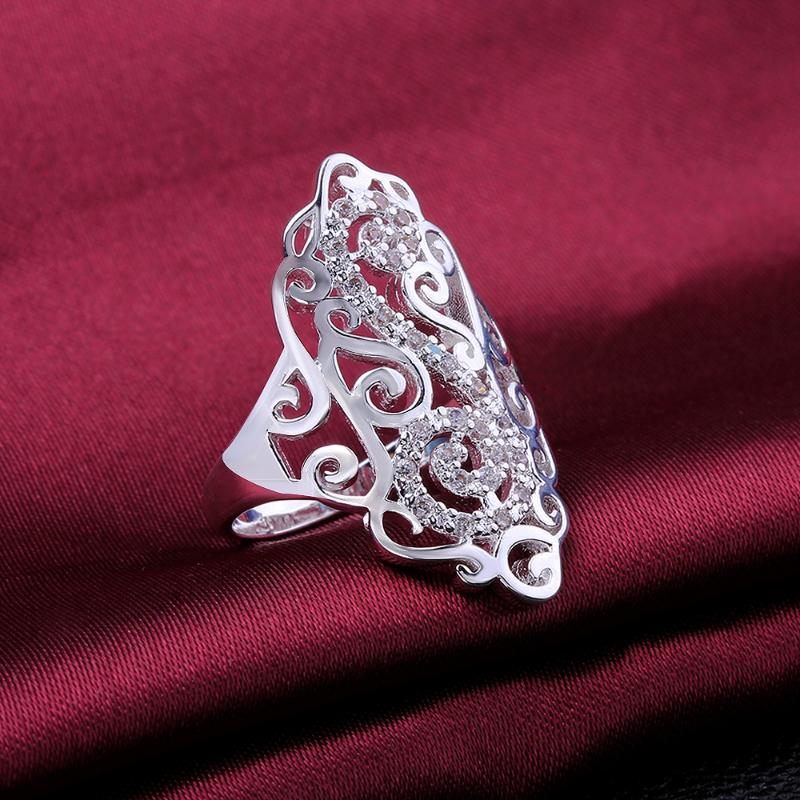 

Cluster Rings 2021 Fashion Jewelry Ring Silver Plated 925 Wedding For Women Men Anillos Mujer Anel Gift