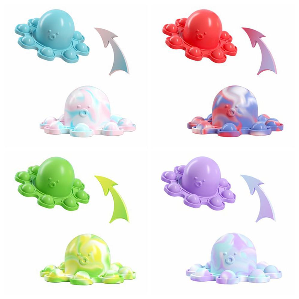 

US Stock Pop Fidget It Toys Simpl Dimmer Popite Antistress For Children Adult Stress Relief Reversible Toy Octopus Push it Bubble Fidget