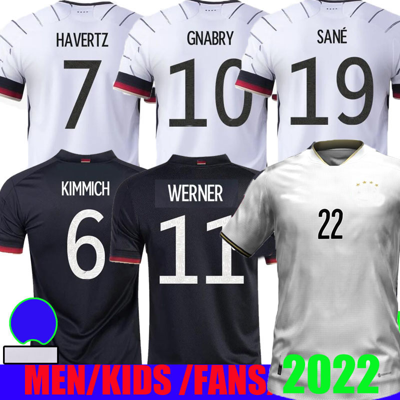 

2022 soccer jersey national team 21  WERNER HAVERTZ SANE MULLER HUMMELS GNABRY GORETZKA REUS football shirt home away adult kids kit top 2023 away