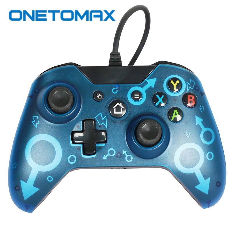 

Game Controllers & Joysticks USB Controller For XBOX ONE Gamepad Wired Joystick With Headphone Dual Vibration PC Windows 7 8 10