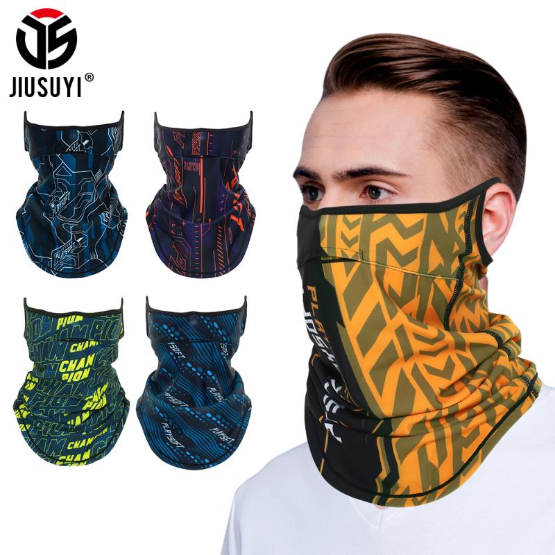 

Scarves Multi-function Face Mask Cover Neck Gaiter Bandana Tube Scarf Hanging Ear Neckerchief Summer Cooling Headband Headwear Men Women, Blue;gray
