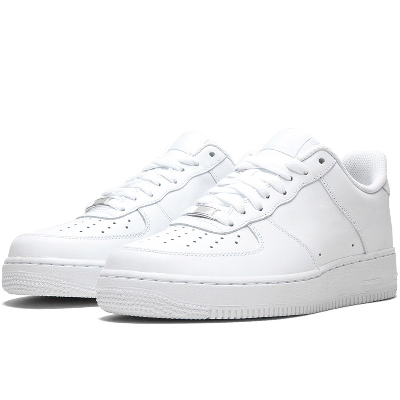 US Warehouse With Box Classic F One Men Running Shoes Women Sneakers Triple White Black Trainers Sports Designer Walking All Match Shoes Size 36-